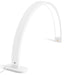 Sturdy side base and power cord entry of the white Arch LED professional nail table lamp