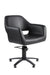 Black professional styling chair with black 5 star base front view