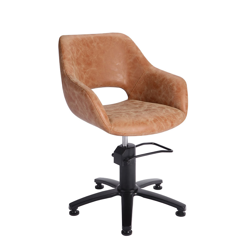 Desert salon styling chair with ergonomic seating for professional salons