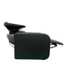 Side view of the Clunes premium backwash unit in a fully reclined position with black ceramic basin