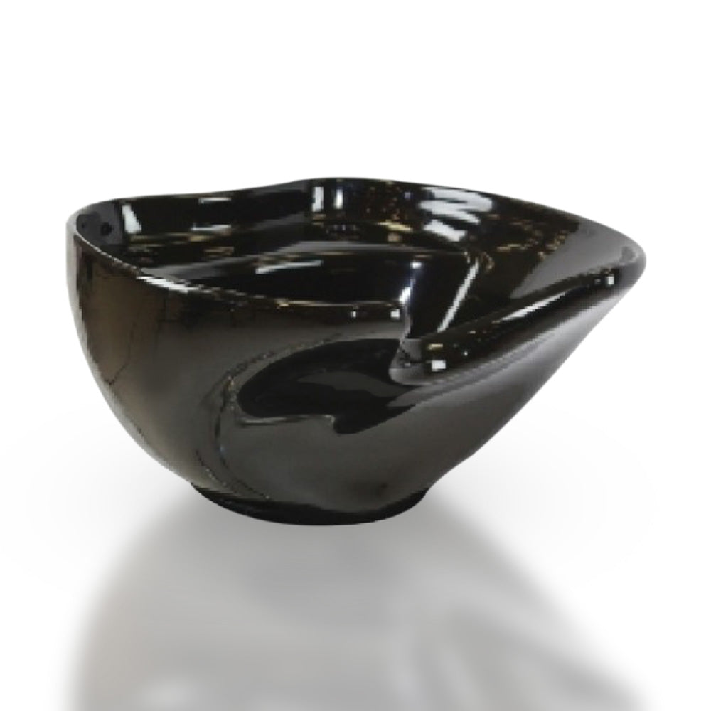 Coral black ceramic tilting shampoo basin for professional salon use