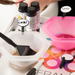 Multiple hair colour bowls in pink and white labelled with Framar Formula Friend clips showing different formulas like 10NN and 3NN
