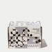 Front view of Framar Checked Out embossed hair foil packaging for professional use