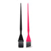 Framar Detail Brush Set featuring one straight black brush and one angled pink brush for professional hair colouring