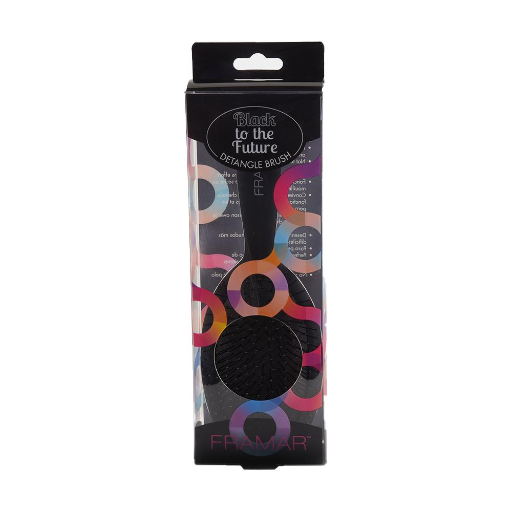Framar Black To the Future detangle brush in its retail box