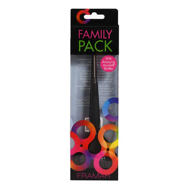 Framar Family Pack 3-piece hair colour brush set in professional retail packaging