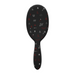Framar Get Lucky Ace black detangle brush featuring professional matte finish and red icons