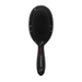 Front view of Framar Get Lucky black detangle brush showing flexible professional bristles