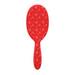 Framar Get Lucky Charm fiery red detangle brush back view with matte finish