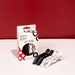 Set of four Framar Get Lucky Gator Grip clips beside their retail box for professional hair sectioning