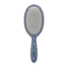 Framar Limoncello detangle brush in Capri blue and white tile pattern front view