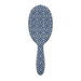 Back view of Framar Limoncello brush showing Capri matte blue and white Mediterranean pattern