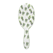 Back view of Framar Limoncello brush showing Positano matte ivory and green leaf design