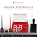 FRAMAR Lucky Bundle including Get Lucky pop-up hair foils, triple threat brush set, and colour paddles for professional salon use