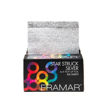 Framar Star Struck Silver classic embossed professional hair foil 500 sheets
