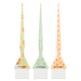 Framar Quilted Triple Threat Set of three hair colour brushes in floral and quilted patterns