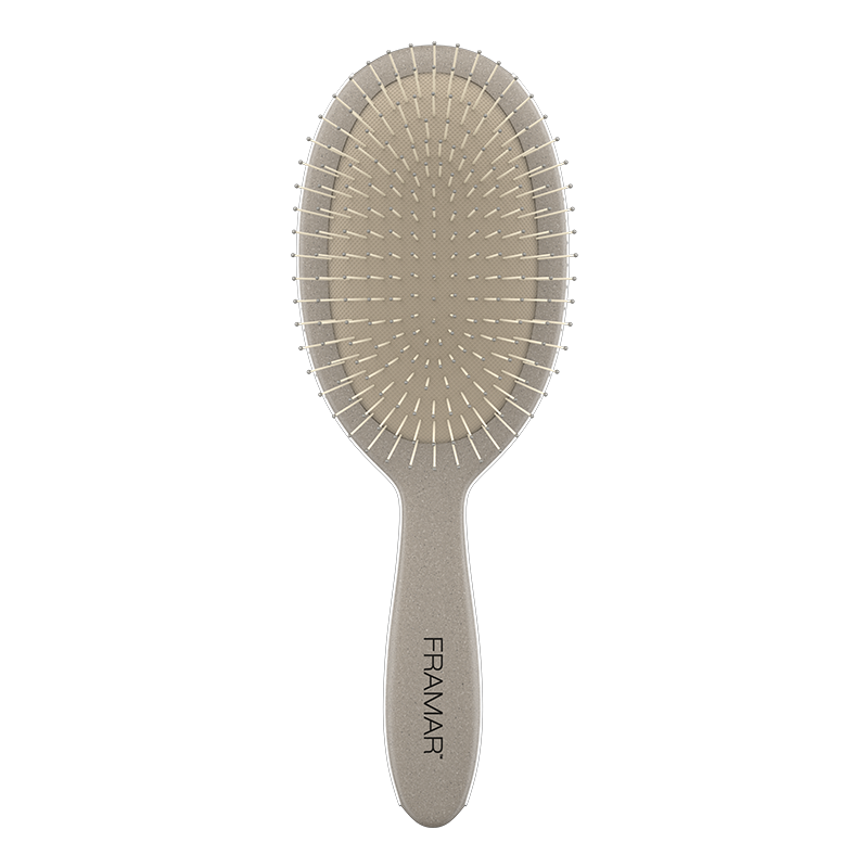 Framar Sage Detangle Brush Birch edition front view on white background for Australian hair salons
