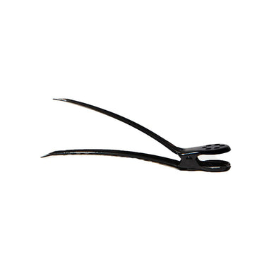 Open Framar Tight Tension Clip demonstrating the high-tension spring and wide-opening clamp for hair sectioning