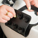 Close up view of the industrial-strength suction cups on the back of the Framar Toning Tub sleeve