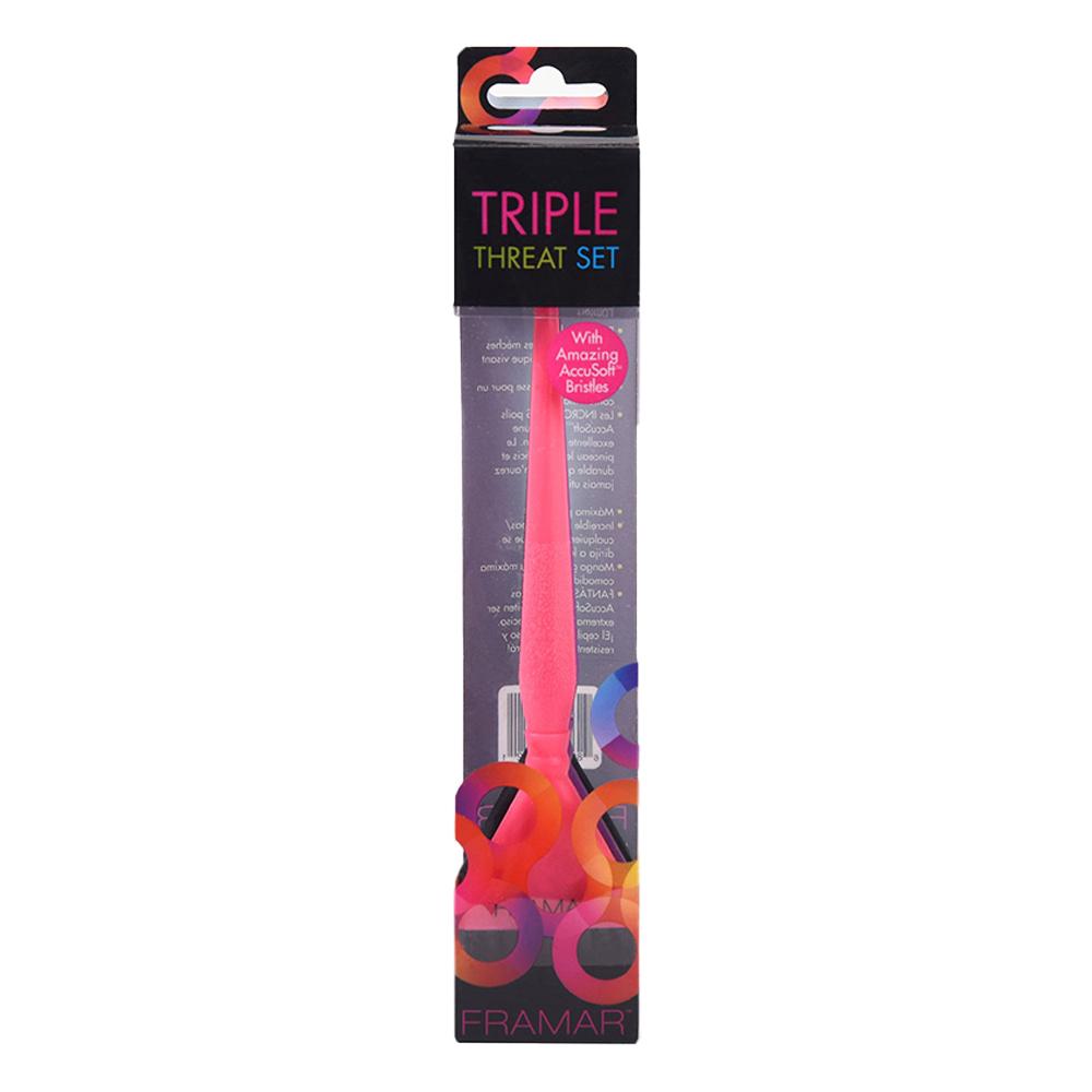 Framar Triple Threat Set in professional retail packaging for Australian salon owners