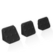 Three black adjustable foam blocks used to customise the height of the HeadBed for different salon sinks