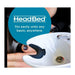 HeadBed branding showing the product fitted to a portable basin highlighting its universal fit