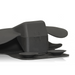 Underside view of the HeadBed showing the secure suction cups and sturdy construction