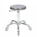 Professional Joiken Aluminium Cutting Stool with polished seat and chrome 5-star base on wheels
