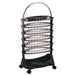 Joiken ART nail polish trolley with six tiers and chrome handle empty front view