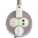 Top view of the white control panel featuring power and ozone switches for the Joiken facial steamer
