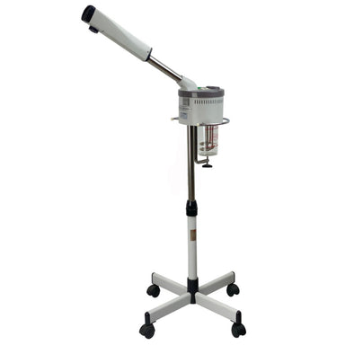 Side view of the Joiken facial steamer showing the slim profile and mobile base