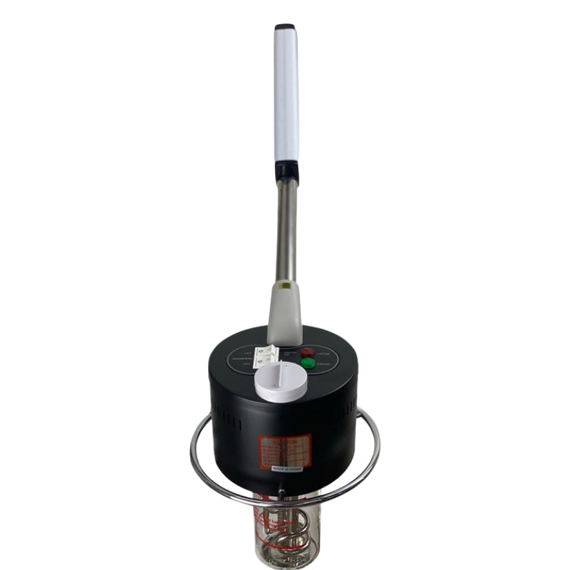 Top view of the steam nozzle and control unit of the Joiken professional facial steamer