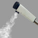 Close up of the white facial steamer head generating steam for professional skin treatments