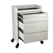 White Joiken Fusion PLUS trolley with all four wider drawers open showing storage capacity