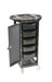 Open view of Joiken Gemini trolley showing five storage drawers and side accessory wings