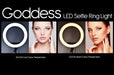 Comparison of warm 3200K and cool 5600K lighting settings on the Joiken Goddess ring light