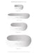 Dimension chart showing the various sizes of the Joiken basalt body massage stones