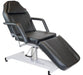 Black Joiken hydraulic beauty bed with adjustable backrest and legrest