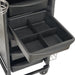 Close up of the Jasper salon trolley internal drawer with four compartment dividers