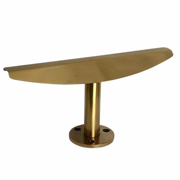 Joiken Leaf angled gold footrest for luxury barber shops and beauty salons