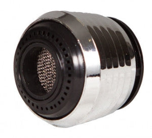 Side view of Joiken chrome dual spray nozzle showing threaded attachment for salon hand showers