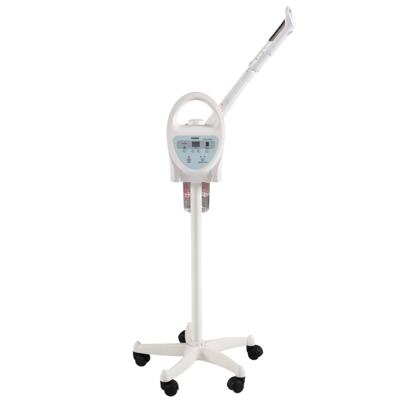 Joiken Opal 021 digital facial steamer with ozone function on a white rolling stand for professional beauty salons