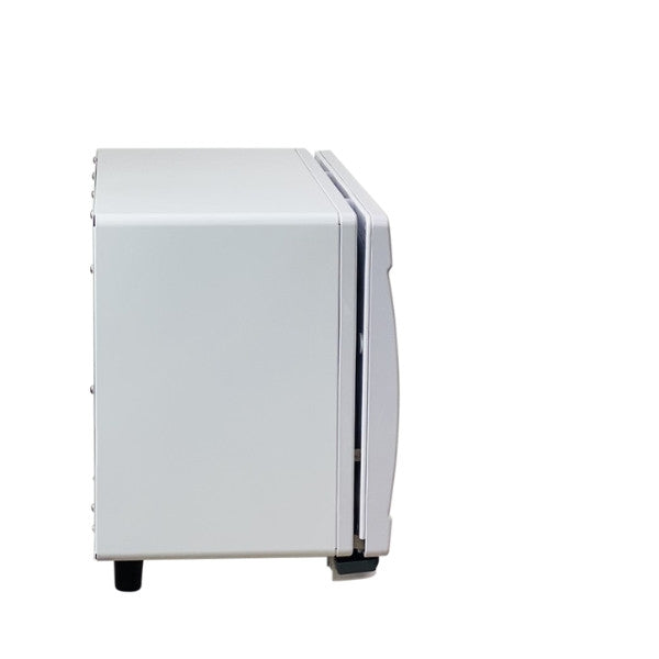 Side profile of the compact Joiken OPAL towel cabinet showing its space-saving depth