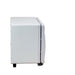 Side profile of the compact Joiken OPAL towel cabinet showing its space-saving depth