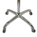 Four-star stainless steel mobile base with smooth-rolling casters for the Joiken Pulsar trolley
