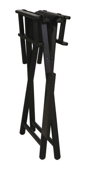 Folded Joiken Rose portable makeup chair showing compact design for easy transport and storage