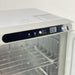 Close up of Joiken towel warmer control panel with digital temperature display and power buttons