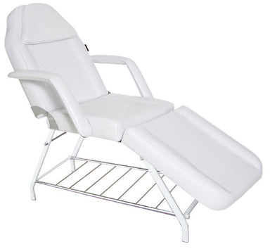 Joiken Tulip white beauty treatment bed with removable cushion and integrated face hole
