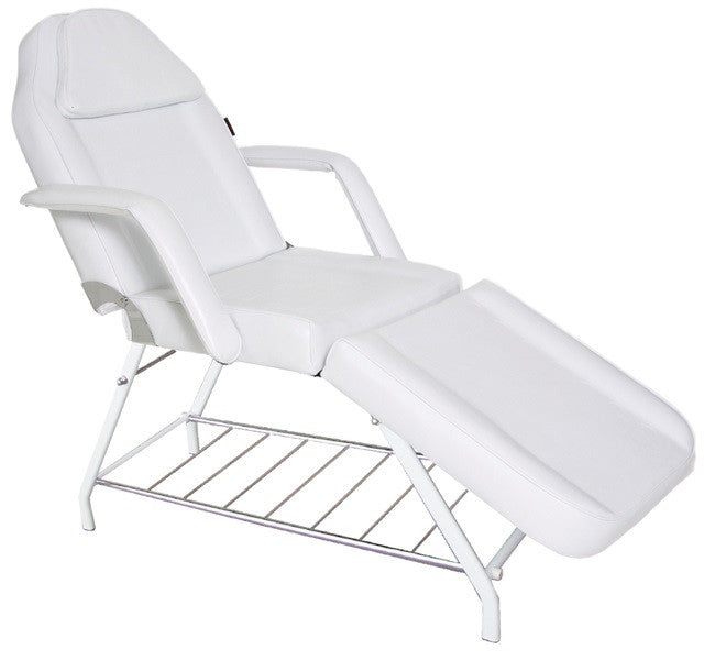 Joiken Tulip white beauty treatment bed with removable cushion and integrated face hole
