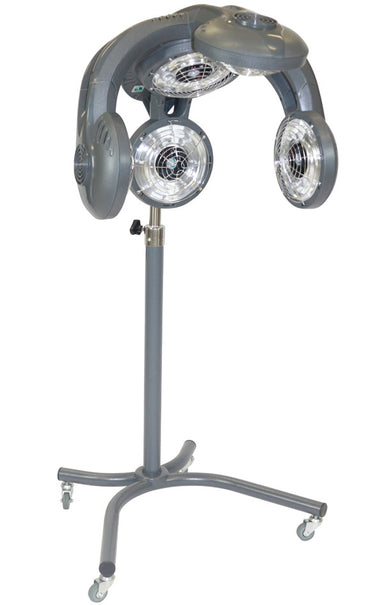 Joiken VL603 Heat Master professional pedestal hair processor with five infrared heaters on a mobile stand